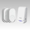 Wireless Doorbell, Easy installation, Adjustable Volume,No need for a socket-WHITE